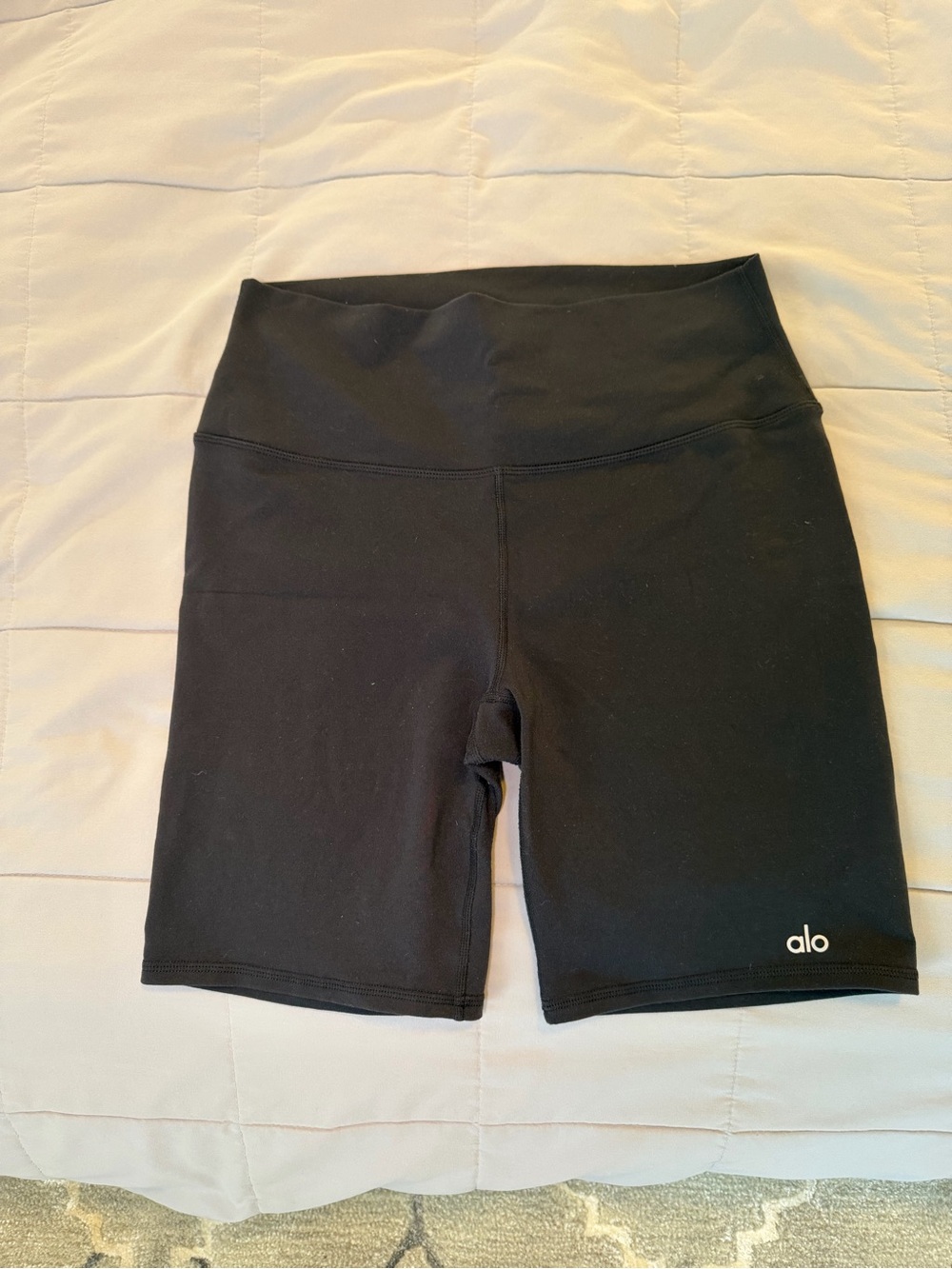 ALO Yoga Black High-Rise Bike Shorts